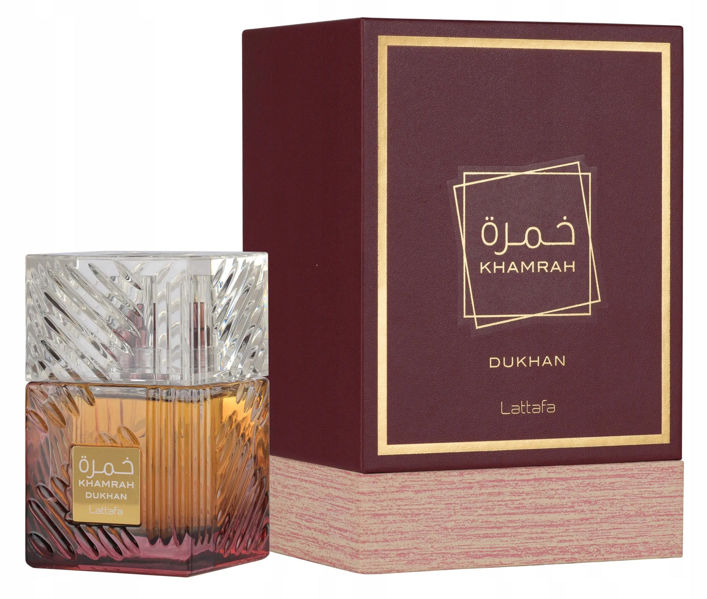 Arabiški kvepalai vyrams Lattafa Khamrah Dukhan  + mėginukai