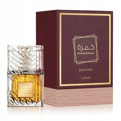 Arabiški kvepalai vyrams Lattafa Khamrah Dukhan  + mėginukai