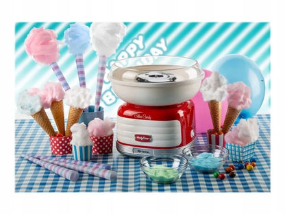 Ariete 2973/00 „Cotton Candy“ cukraus vatos aparatas, 500 W, raudonas