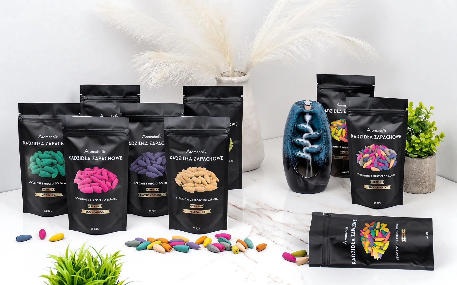 Aromaholik kvapų degiklis krioklys smilkalams XL + dovanos