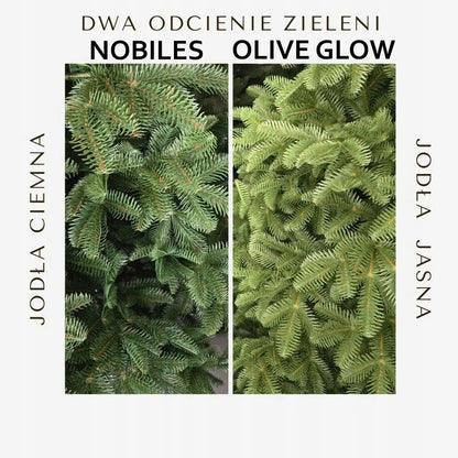 Art-Trans dirbtinė 100 % PE eglė „Olive Glow“, 130 cm, su metaliniu stovu