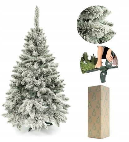 Art-Trans „Premium“ apsnigta dirbtinė pušis, 250 cm, su sniego efektu, tanki ir tikroviška