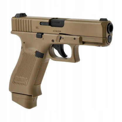 ASG pistoletas Glock 19X Blow-Back CO2 Umarex 2.6435 Coyote licencijuota replika