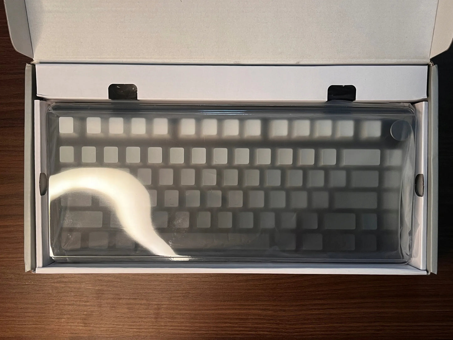 Attack Shark X85 mechaninė klaviatūra 75% RGB/tri-mode/White jade switch