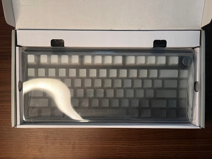 Attack Shark X85 mechaninė klaviatūra 75% RGB/tri-mode/White jade switch