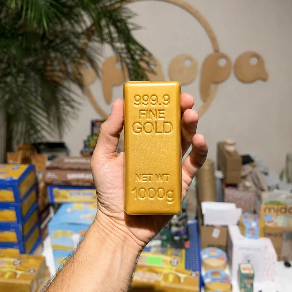 Auksinis luitas „Squishy Gold“ – minkštas antistresinis sensorinis gniuždomas žaislas
