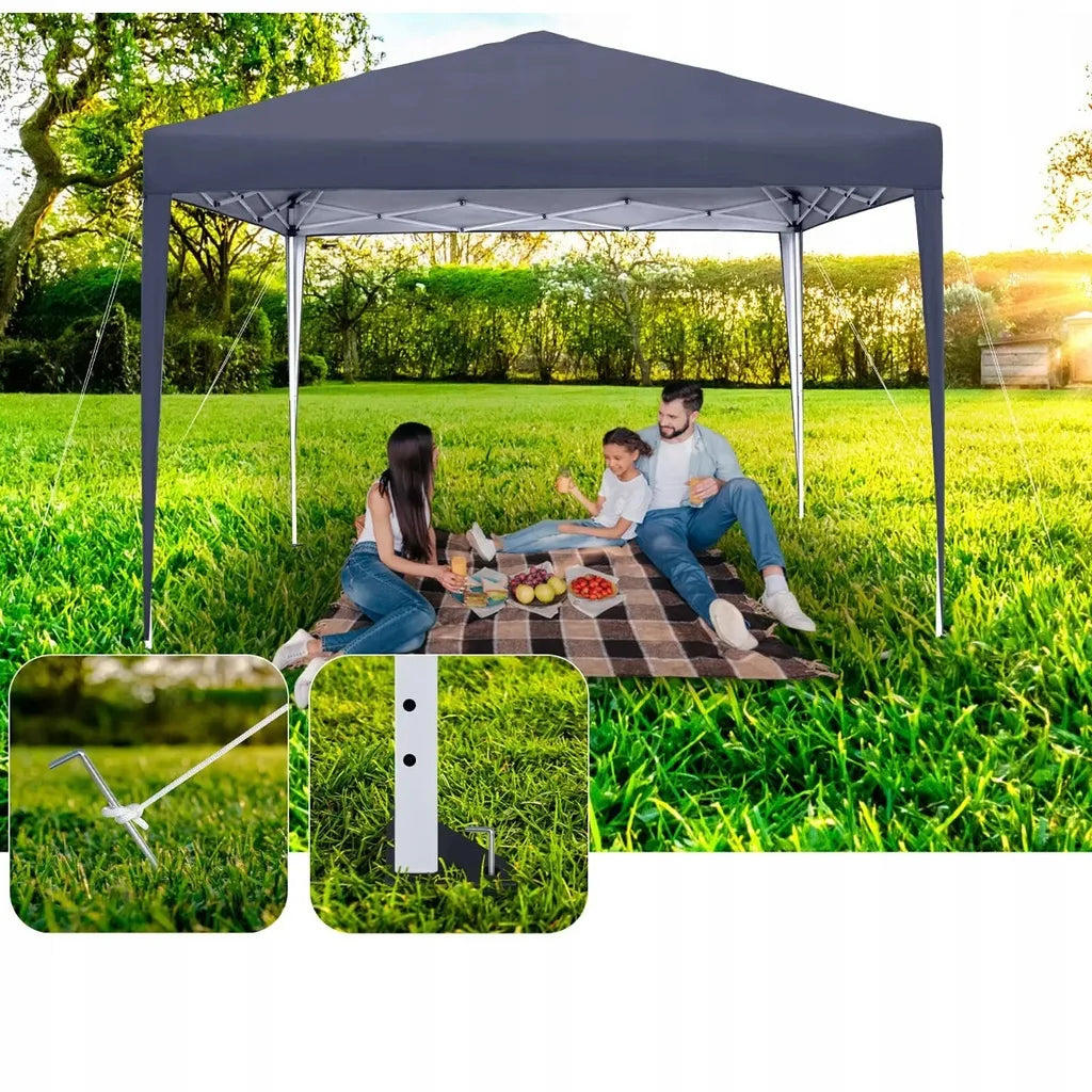 Automatinė sodo pavėsinė 3x3 m prekybos palapinė su 4 sienelėmis