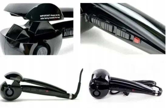 Automatinės keraminės plaukų garbanojimo žnyplės „Curl 360“ bangoms ir garbanoms