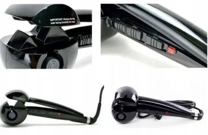 Automatinės keraminės plaukų garbanojimo žnyplės „Curl 360“ bangoms ir garbanoms