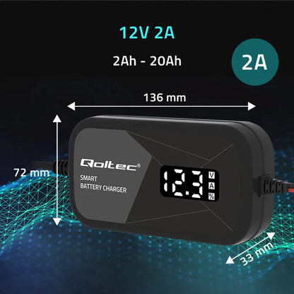 AUTOMATINIS AUTOMOBILINIS ĮKROVIKLIS SU REGENERACIJOS FUNKCIJA 12V AGM GEL