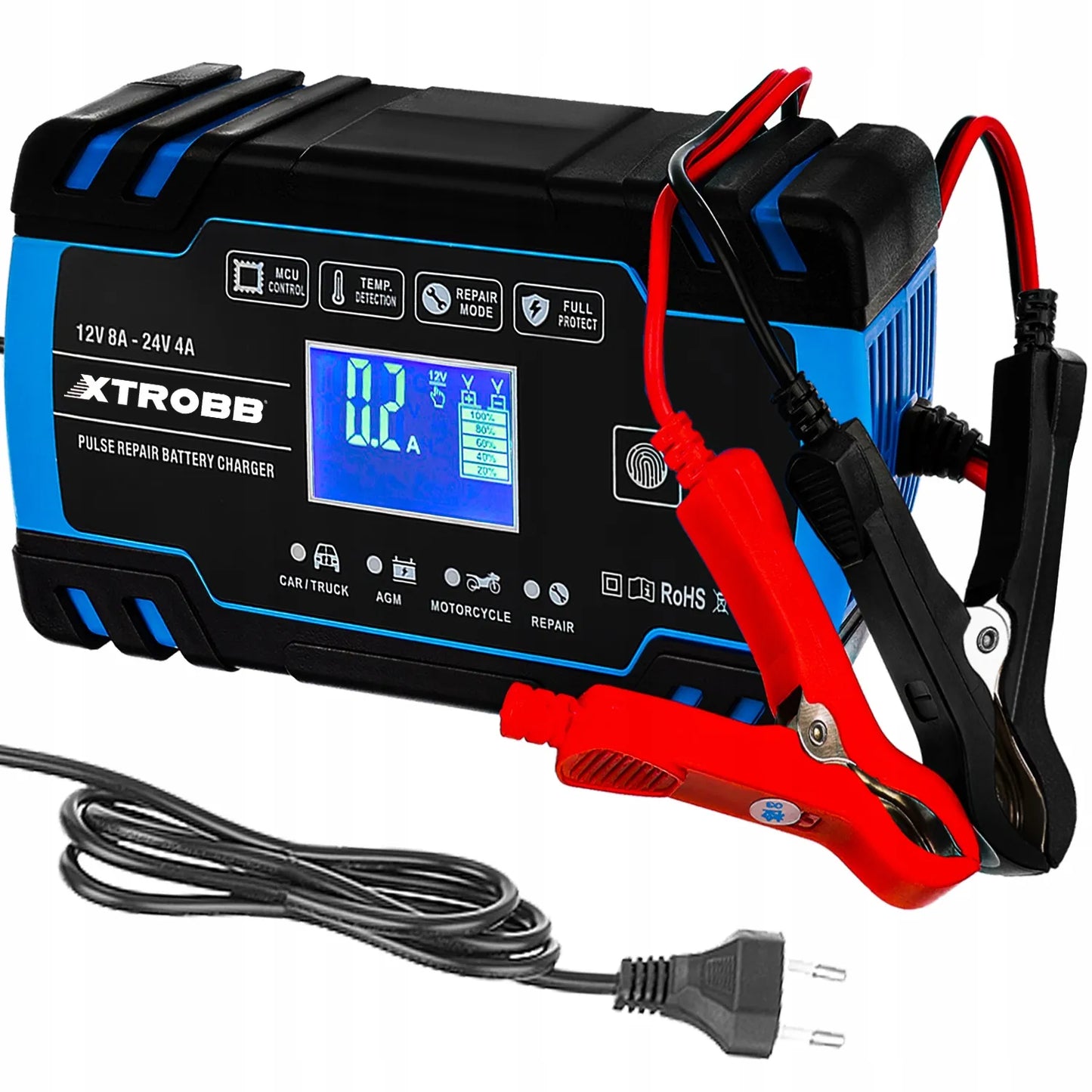 Automatinis įkroviklis su remonto funkcija 12V 24V