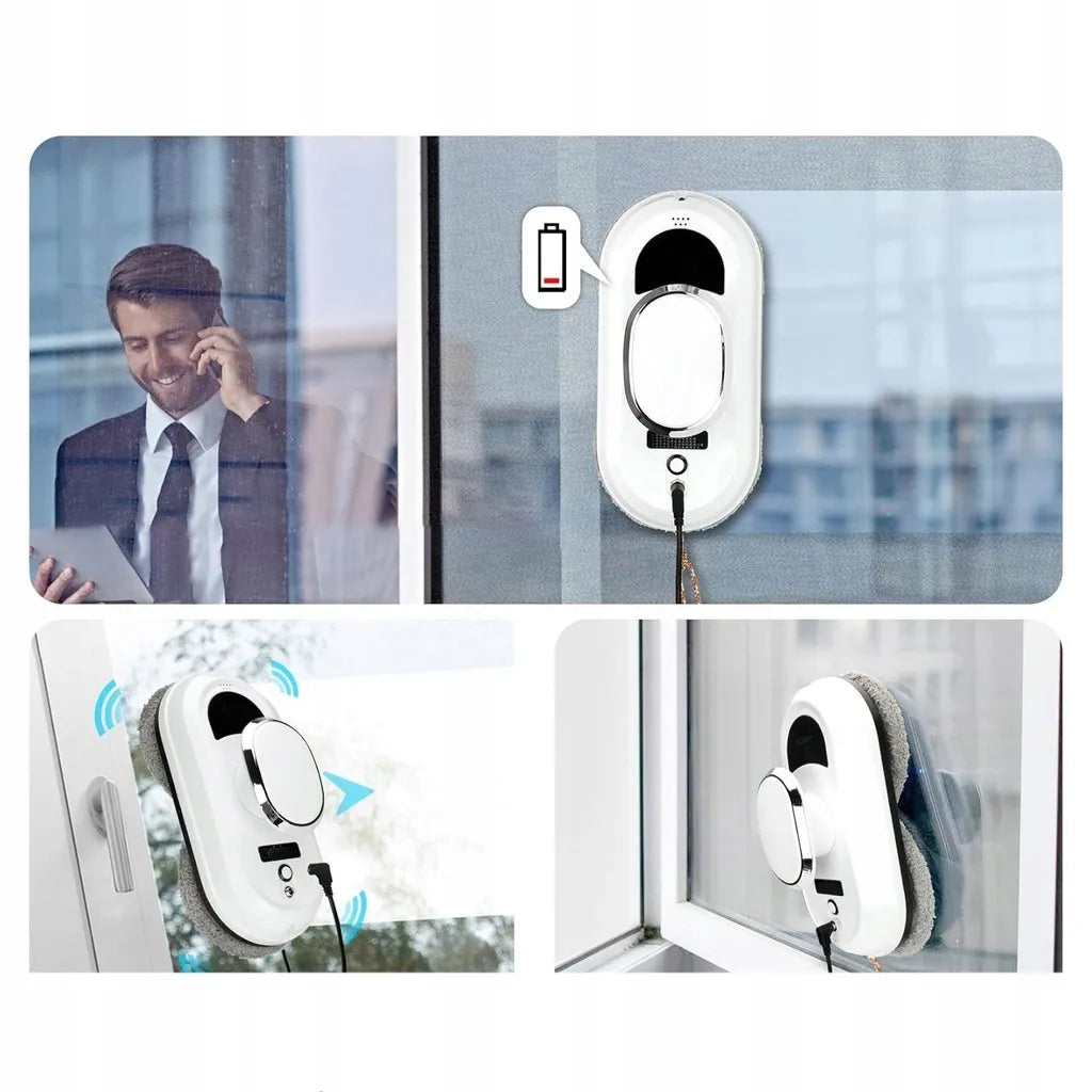 Automatinis langų ir veidrodžių valymo robotas JYIPure + 10 šluosčių XXL rinkinys