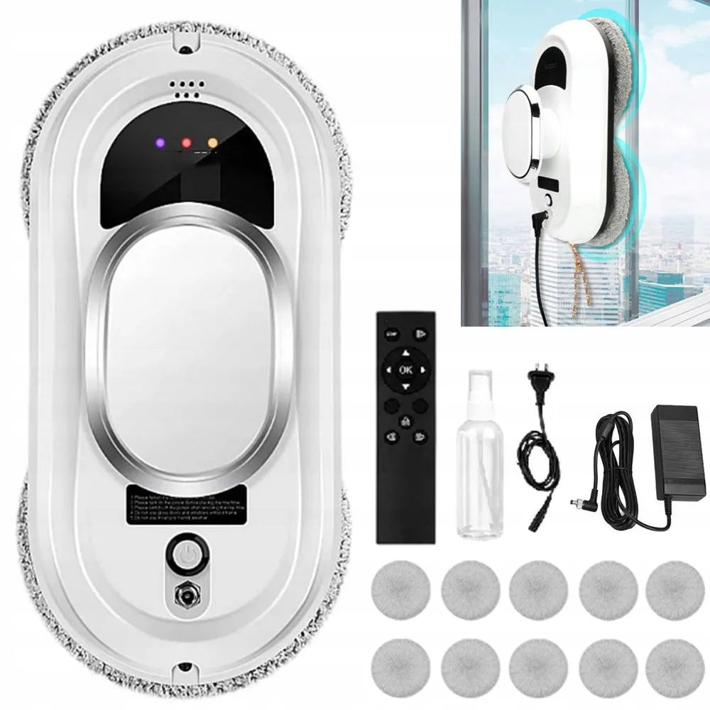 Automatinis langų ir veidrodžių valymo robotas JYIPure + 10 šluosčių XXL rinkinys