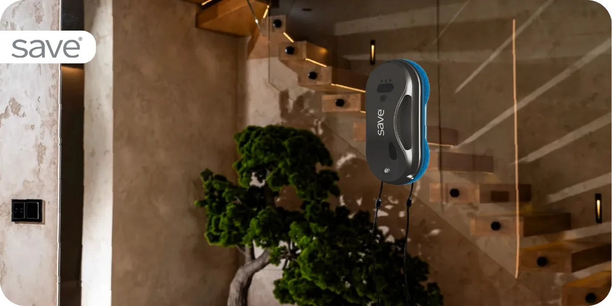 Automatinis langų, stiklų ir veidrodžių valymo robotas, išmanus langų valymo įrenginys