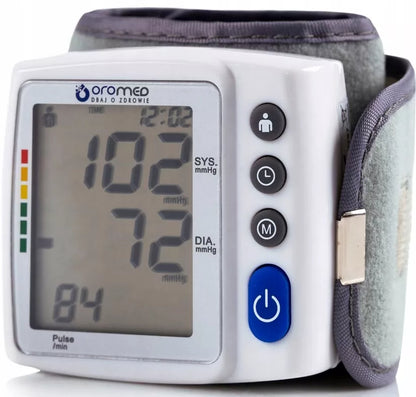 Automatinis riešinis kraujospūdžio matuoklis ORO-SM3 Comfort su dėklu ir aritmijos aptikimo funkcija