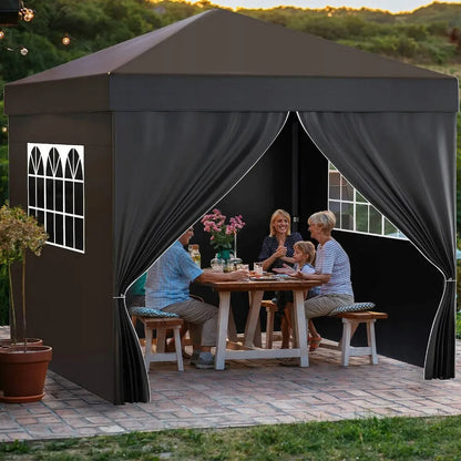 Automatinis sodo paviljonas prekybinė palapinė 3x3 m ekspres 4 sienos