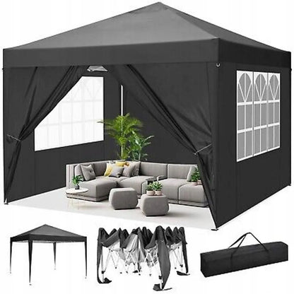 Automatinis sodo paviljonas prekybinė palapinė 3x3 m ekspres 4 sienos