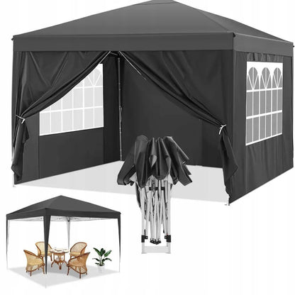 Automatinis sodo paviljonas prekybinė palapinė 3x3 m ekspres 4 sienos