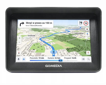 Automobilinė GPS navigacija GOMEDIA 5010, 5 colių, iGO, Europos ir Lenkijos žemėlapiai, 16 GB, autobusams ir sunkvežimiams