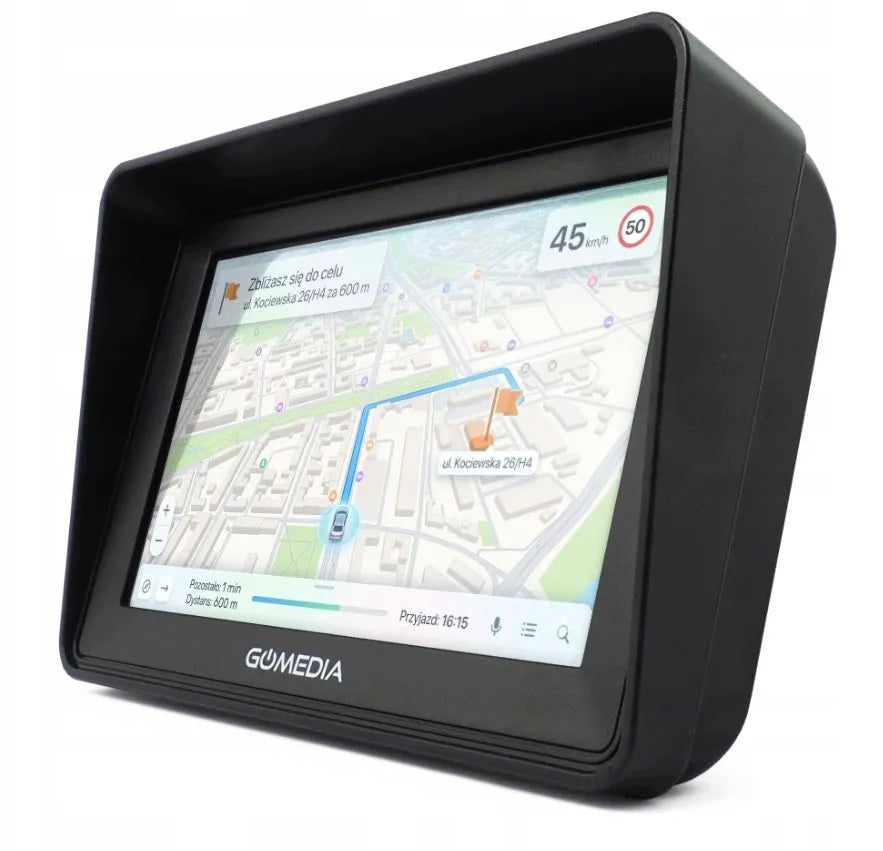 Automobilinė GPS navigacija GOMEDIA 5010, 5 colių, iGO, Europos ir Lenkijos žemėlapiai, 16 GB, autobusams ir sunkvežimiams