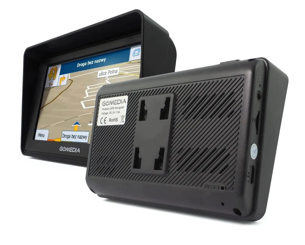 Automobilinė GPS navigacija GOMEDIA 5010, 5 colių, iGO, Europos ir Lenkijos žemėlapiai, 16 GB, autobusams ir sunkvežimiams