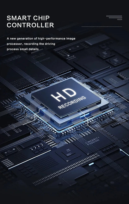 Automobilinė kamera 3 objektyvai 1080P naktinis matymas infraraudonaisiais spinduliais IPS 2"