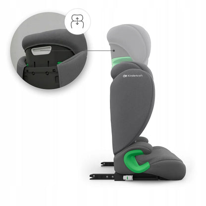 Automobilinė kėdutė 100-150 cm 15-36 kg i-Size ISOFIX Kinderkraft JUNIOR FIX 2 PLUS