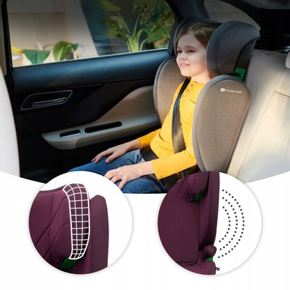 Automobilinė kėdutė 100-150cm 15-36kg i-Size ISOFIX Kinderkraft JUNIOR FIX 2