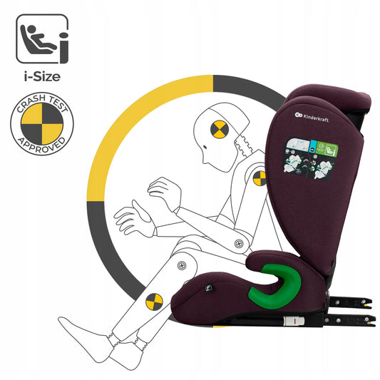 Automobilinė kėdutė 100-150cm 15-36kg i-Size ISOFIX Kinderkraft JUNIOR FIX 2