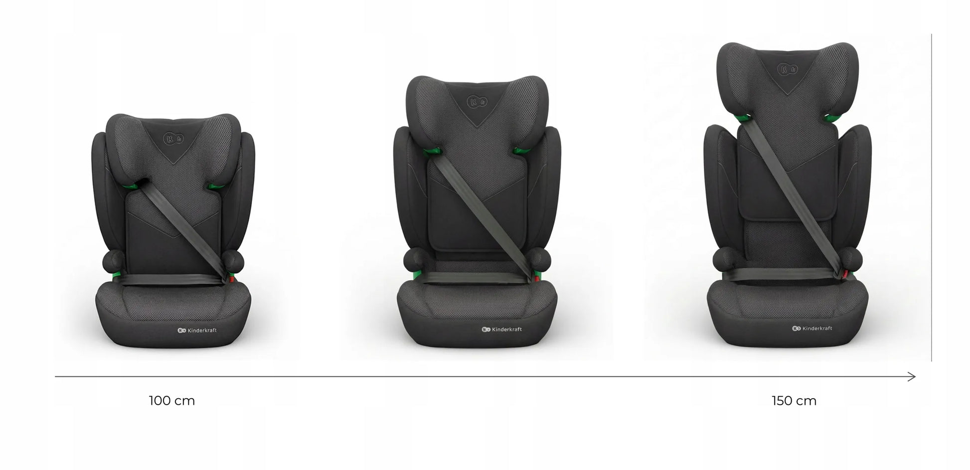 Automobilinė kėdutė 100-150cm 15-36kg i-Size ISOFIX Kinderkraft JUNIOR FIX