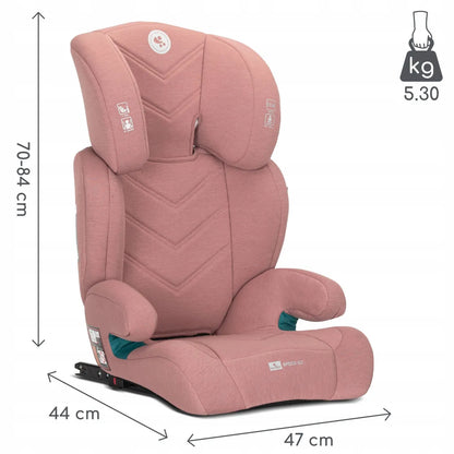 Automobilinė kėdutė 15-36 kg, ISOFIX, i-Size, Lorelli Speed GT, 100-150 cm, rožinė