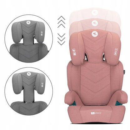 Automobilinė kėdutė 15-36 kg, ISOFIX, i-Size, Lorelli Speed GT, 100-150 cm, rožinė