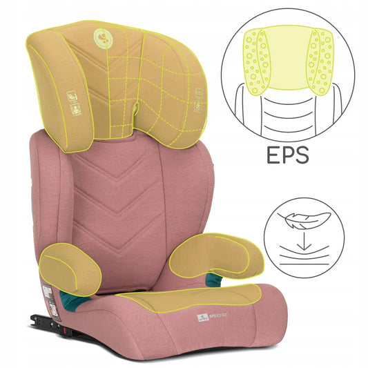 Automobilinė kėdutė 15-36 kg, ISOFIX, i-Size, Lorelli Speed GT, 100-150 cm, rožinė