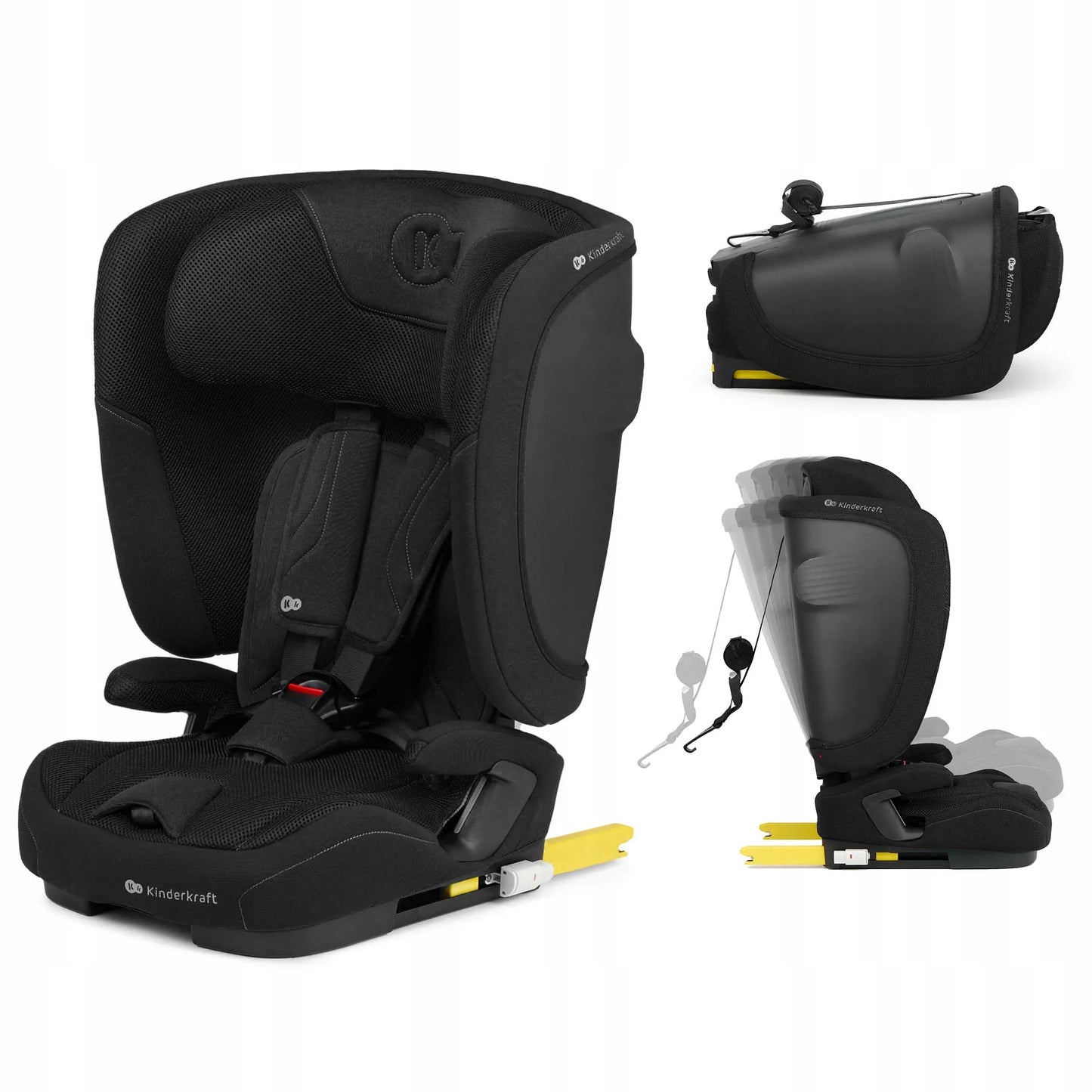 Automobilinė kėdutė 76-150 cm 9-36 kg i-Size ISOFIX Kinderkraft FIX2GO