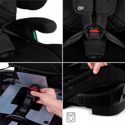 Automobilinė kėdutė 76-150 cm 9-36 kg i-Size ISOFIX Kinderkraft FIX2GO