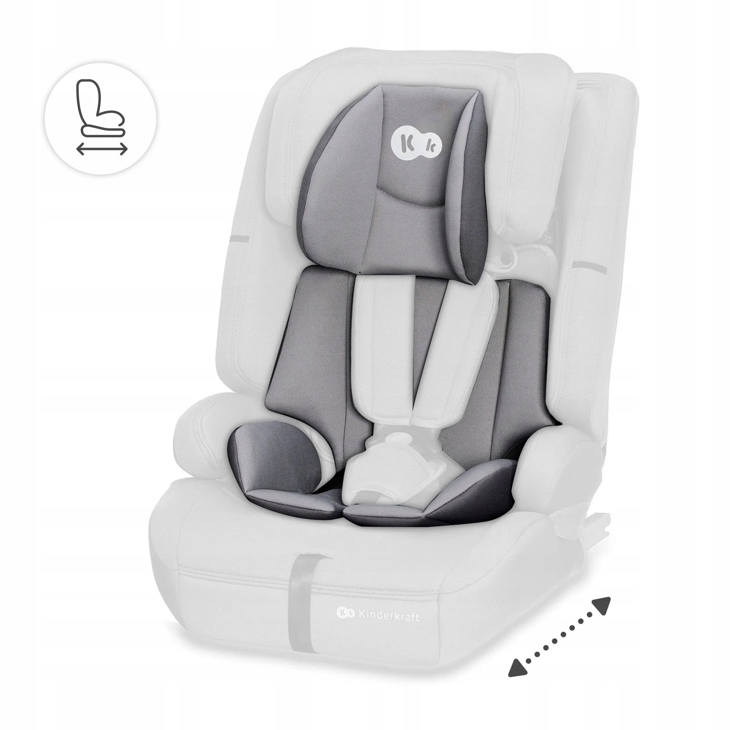 Automobilinė kėdutė 76-150 cm 9-36 kg i-Size ISOFIX Kinderkraft SAFETY FIX 2