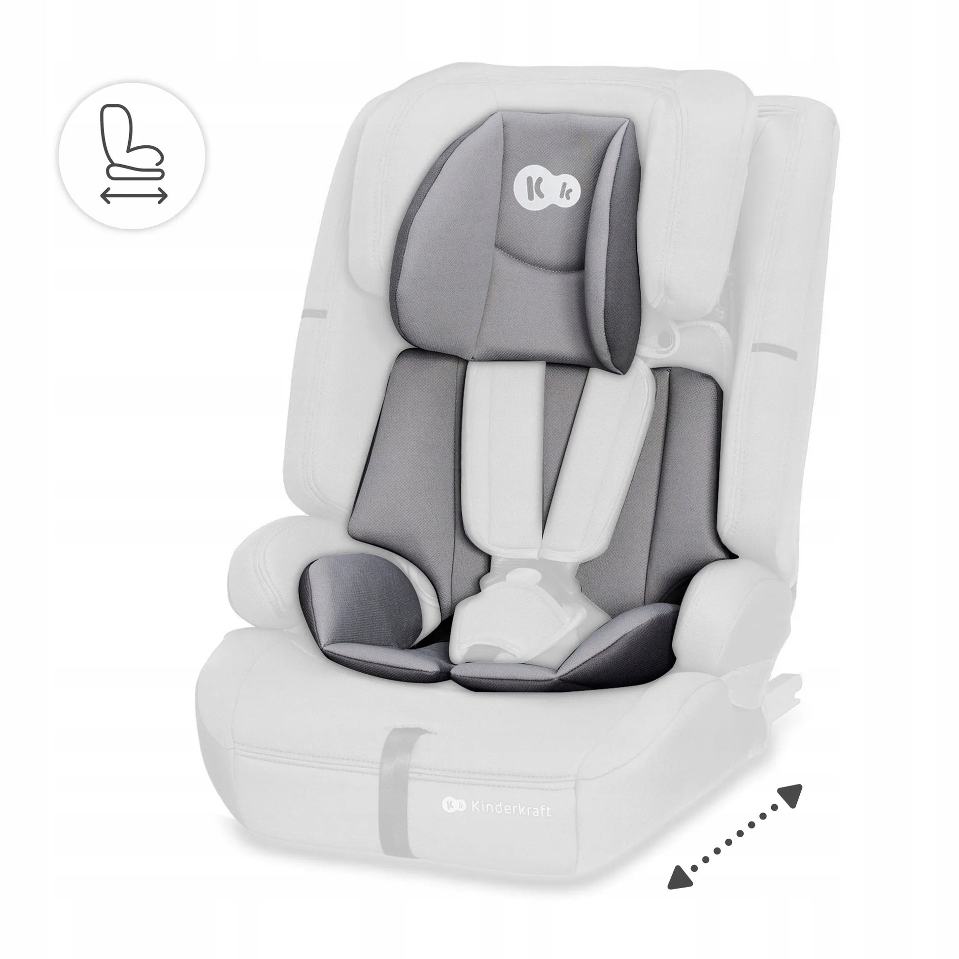 Automobilinė kėdutė 76-150 cm 9-36 kg i-Size ISOFIX Kinderkraft SAFETY FIX 2