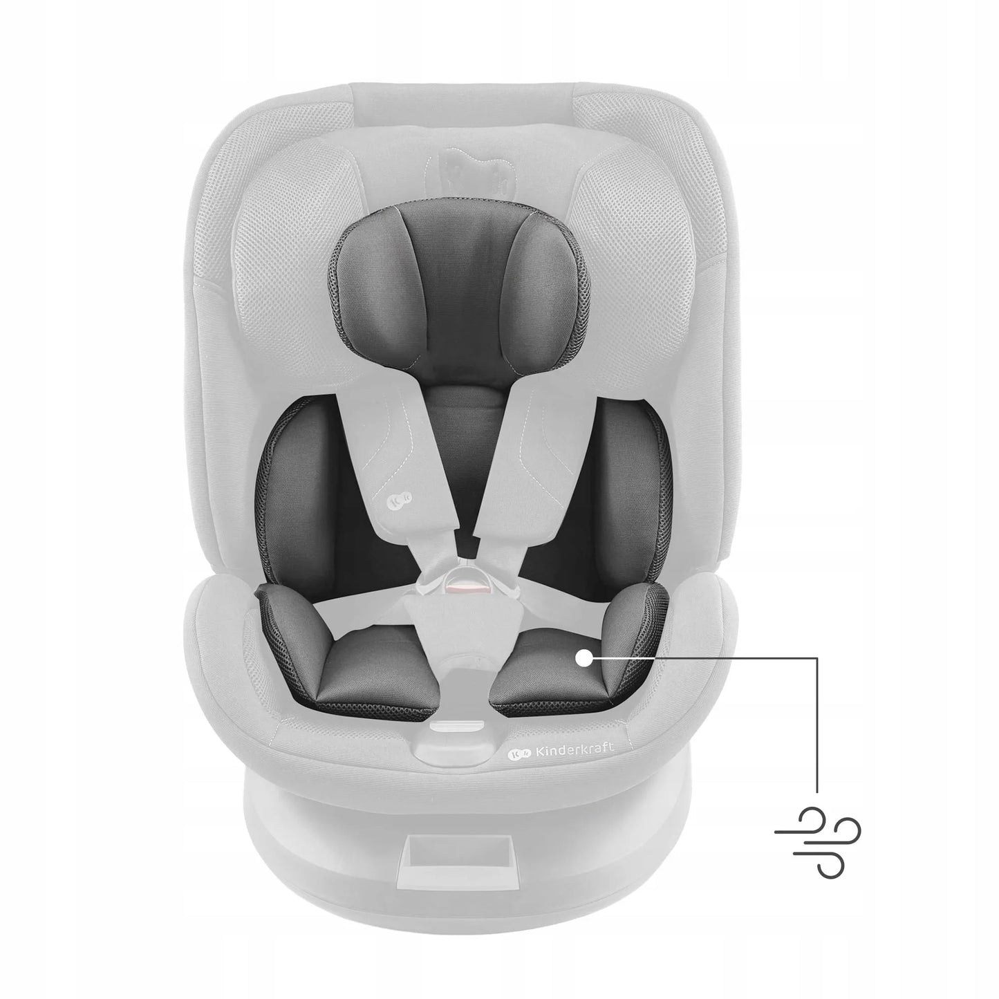 Automobilinė kėdutė besisukanti 40-150 cm 0-36 kg ISOFIX Kinderkraft XPEDITION 3
