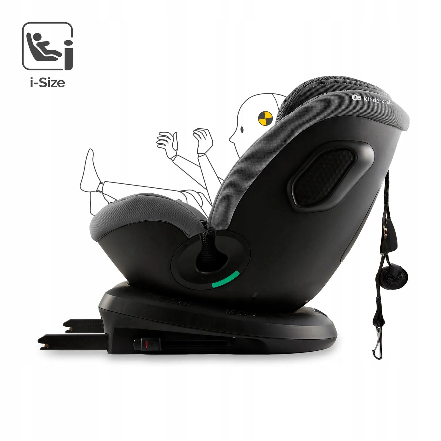 Automobilinė kėdutė besisukanti 40-150 cm 0-36 kg ISOFIX Kinderkraft XPEDITION 3