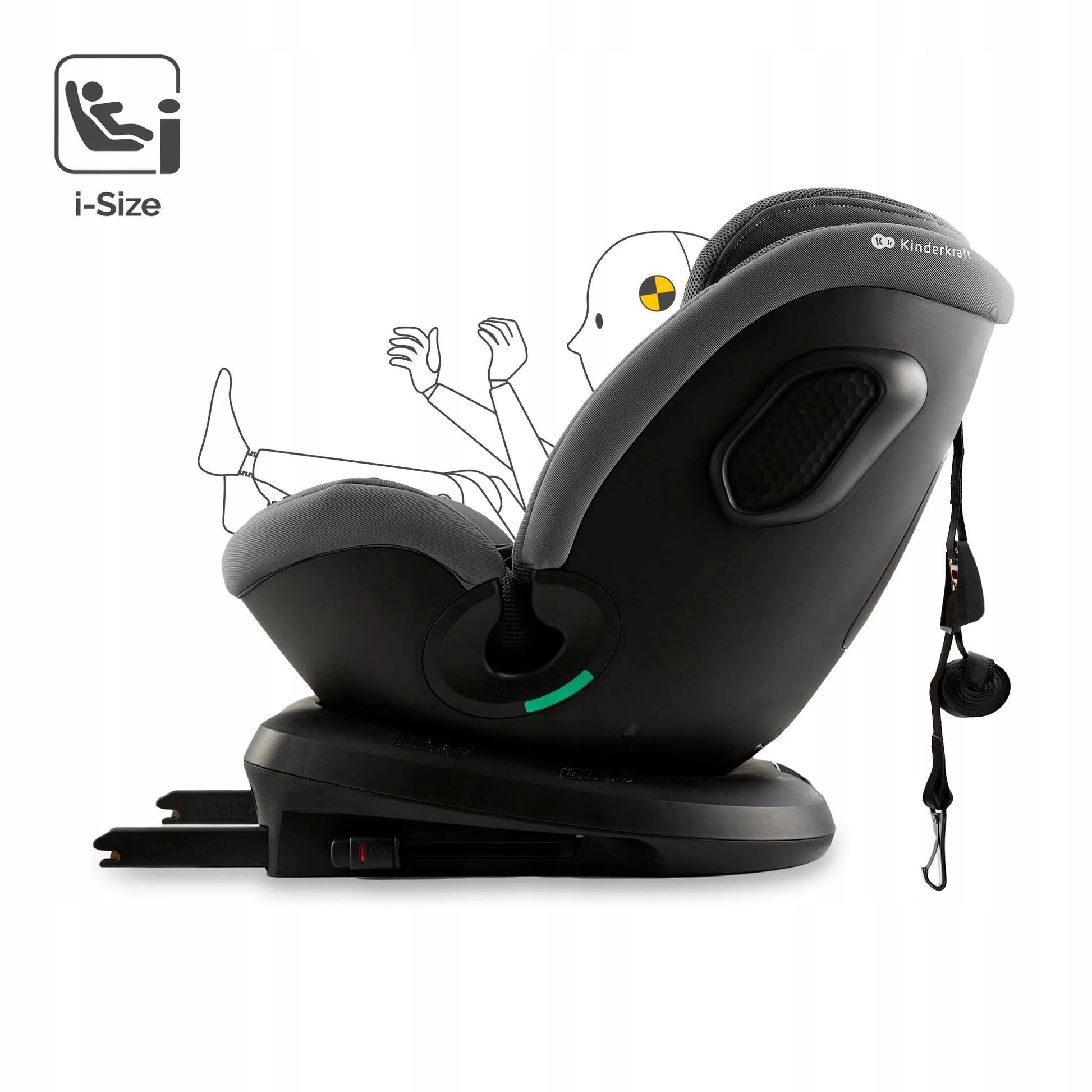 Automobilinė kėdutė besisukanti 40-150 cm 0-36 kg ISOFIX Kinderkraft XPEDITION 3