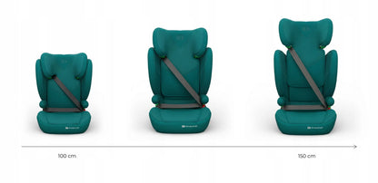 Automobilinė kėdutė Kinderkraft JUNIOR FIX 2 PLUS i-Size 100-150 cm su organizatoriumi