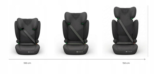 Automobilinė kėdutė Kinderkraft JUNIOR FIX 2 PLUS su organizatoriumi 100-150 cm