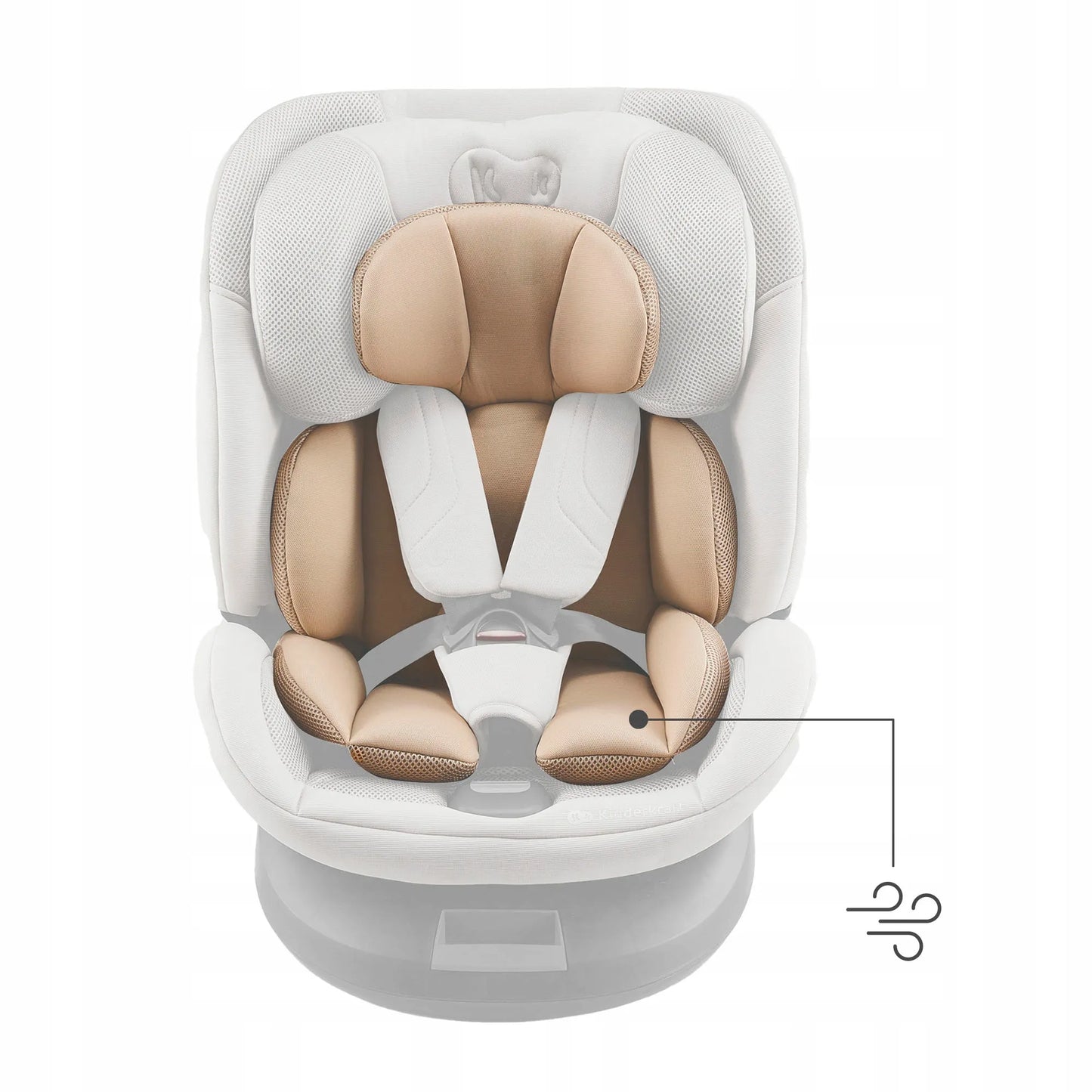 Automobilinė kėdutė Kinderkraft XPEDITION 3, besisukanti 360°, 40-150 cm, 0-36 kg, ISOFIX