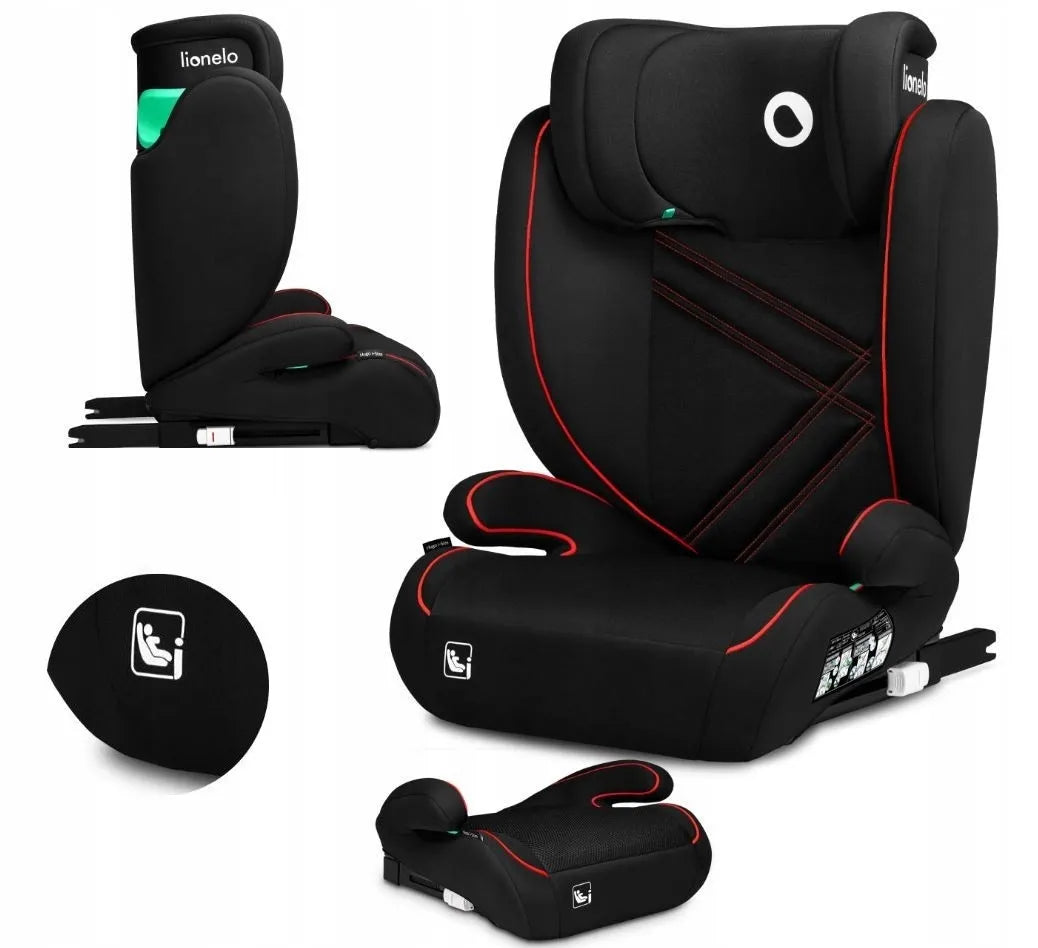 Automobilinė kėdutė LIONELO LO HUGO su pagrindu CE ISOFIX i-Size 100-150 cm