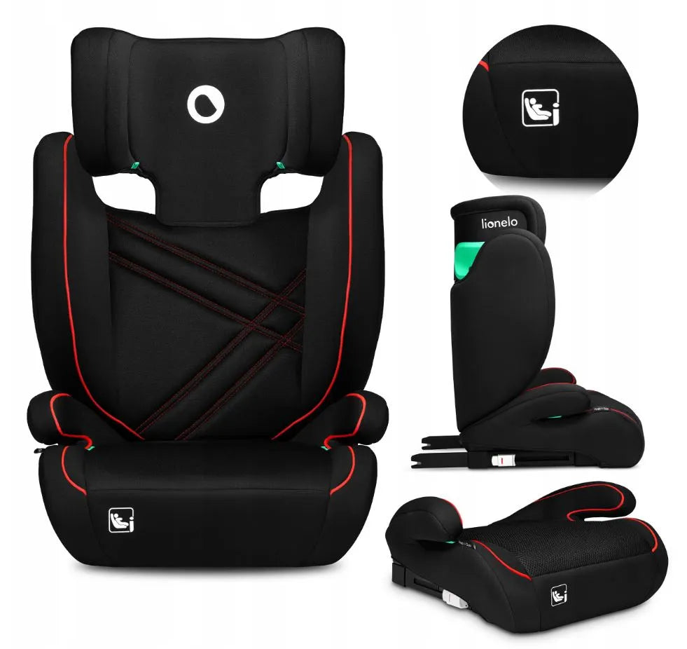 Automobilinė kėdutė LIONELO LO HUGO su pagrindu CE ISOFIX i-Size 100-150 cm