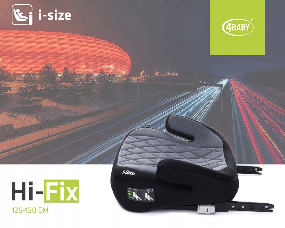 Automobilinė kėdutė-paaukštinimas 4BABY Hi-Fix 22-36 kg i-SIZE