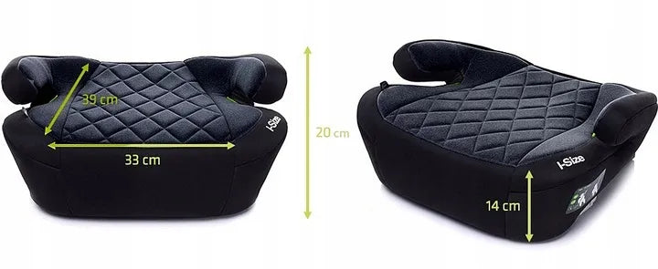 Automobilinė kėdutė-paaukštinimas 4BABY Hi-Fix Black i-Size su ISOFIX