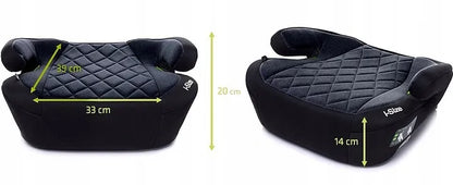 Automobilinė kėdutė-paaukštinimas 4BABY Hi-Fix Black i-Size su ISOFIX