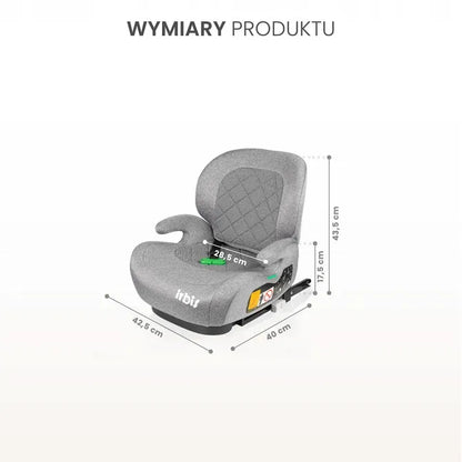 Automobilinė kėdutė-paaukštinimas Caretero Irbis i-Size (125-150 cm) su ISOFIX