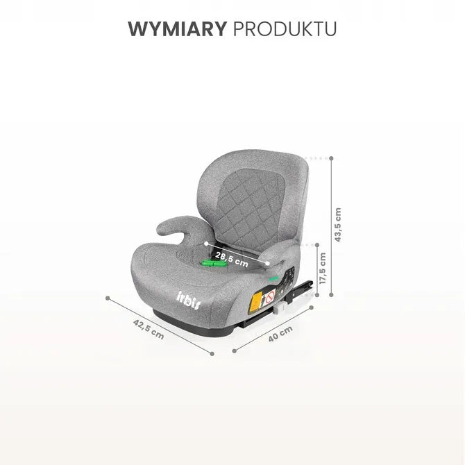 Automobilinė kėdutė paaukštinimas ISOFIX Caretero Irbis i-Size (125-150 cm)